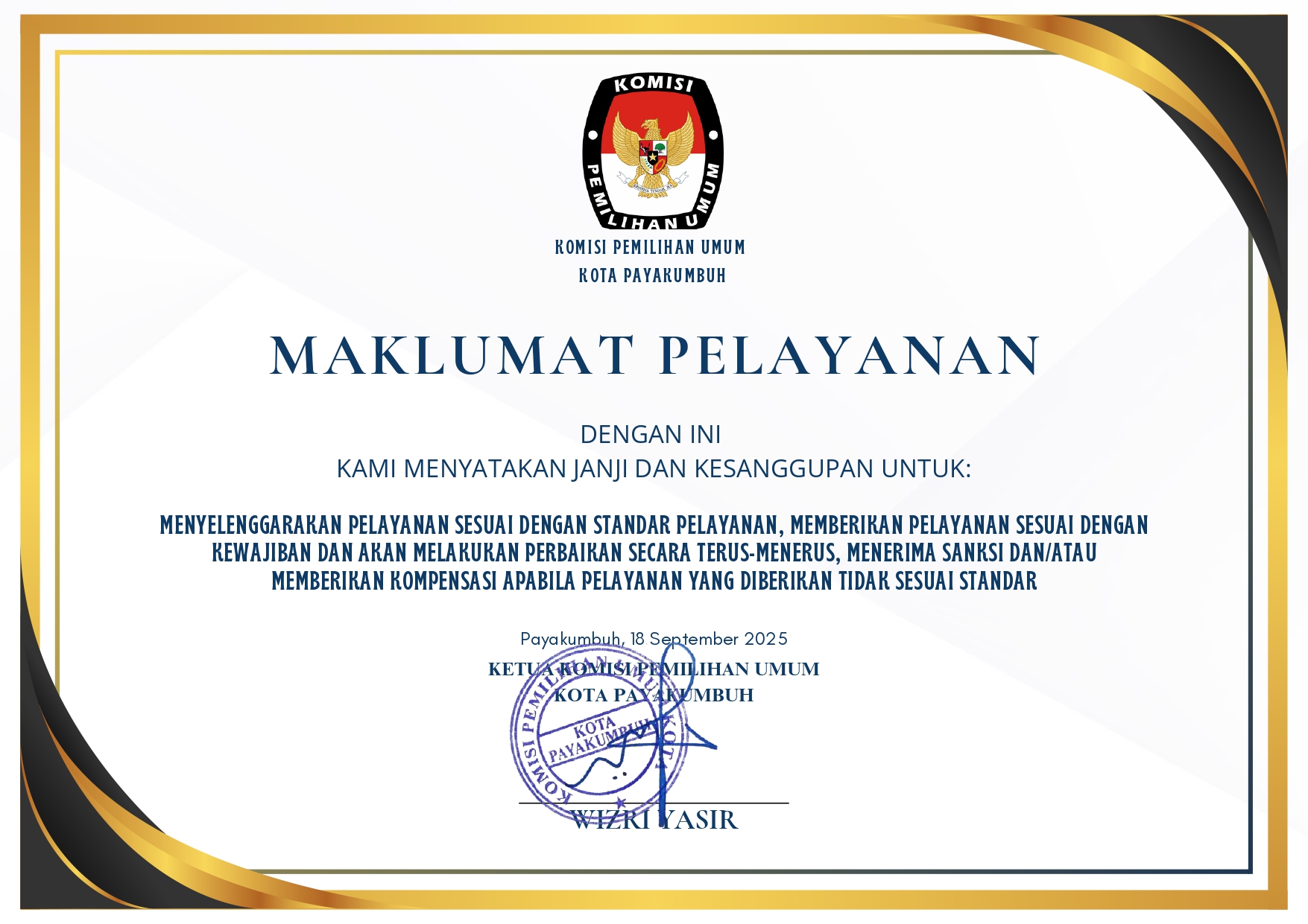 MAKLUMAT PELAYANAN